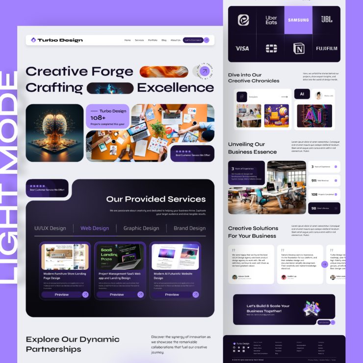 Creative Design Agency Landing Page Design